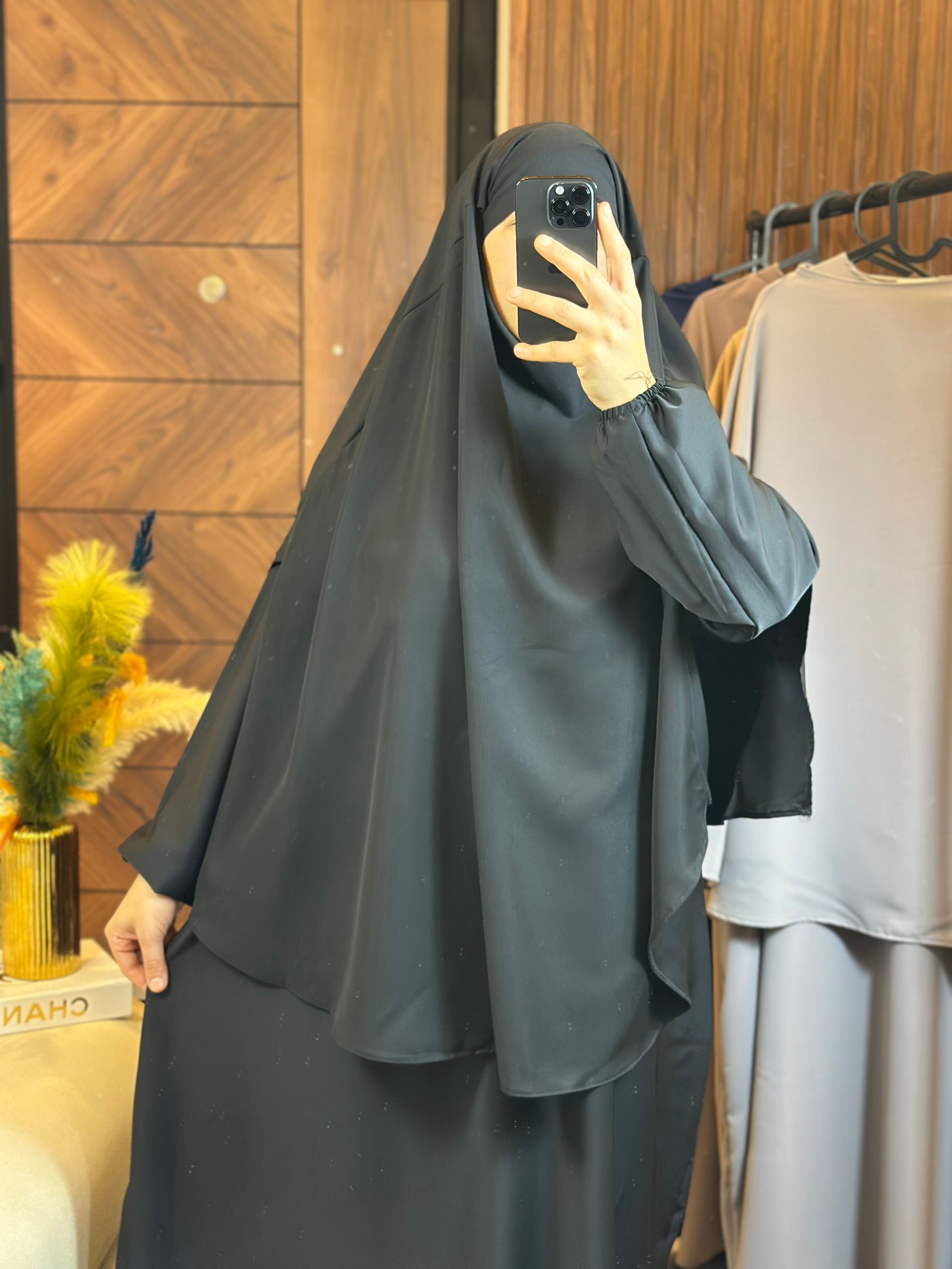   ABAYA+KHIMAR NOIR